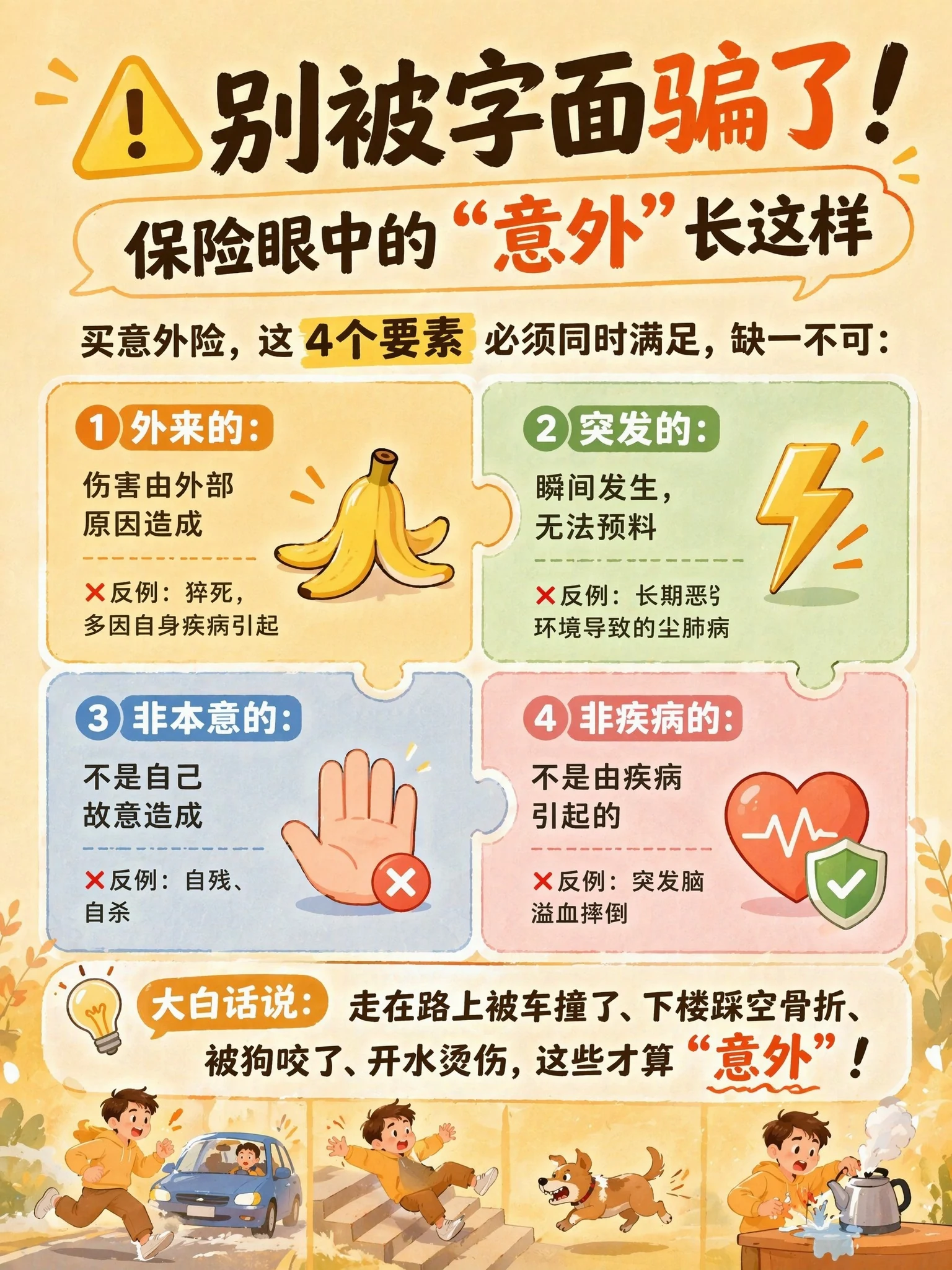 意外四要素