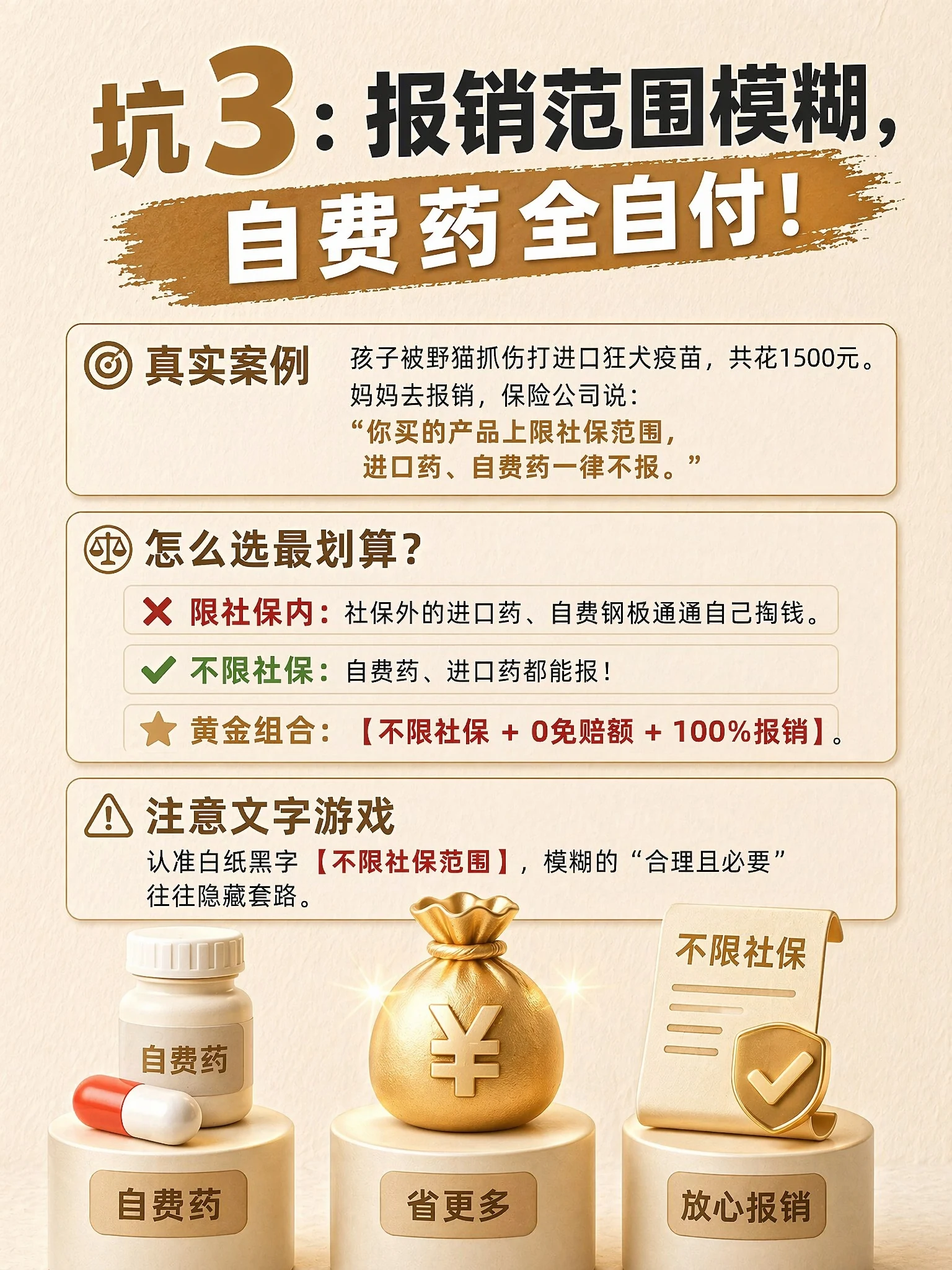 坑 3：报销范围