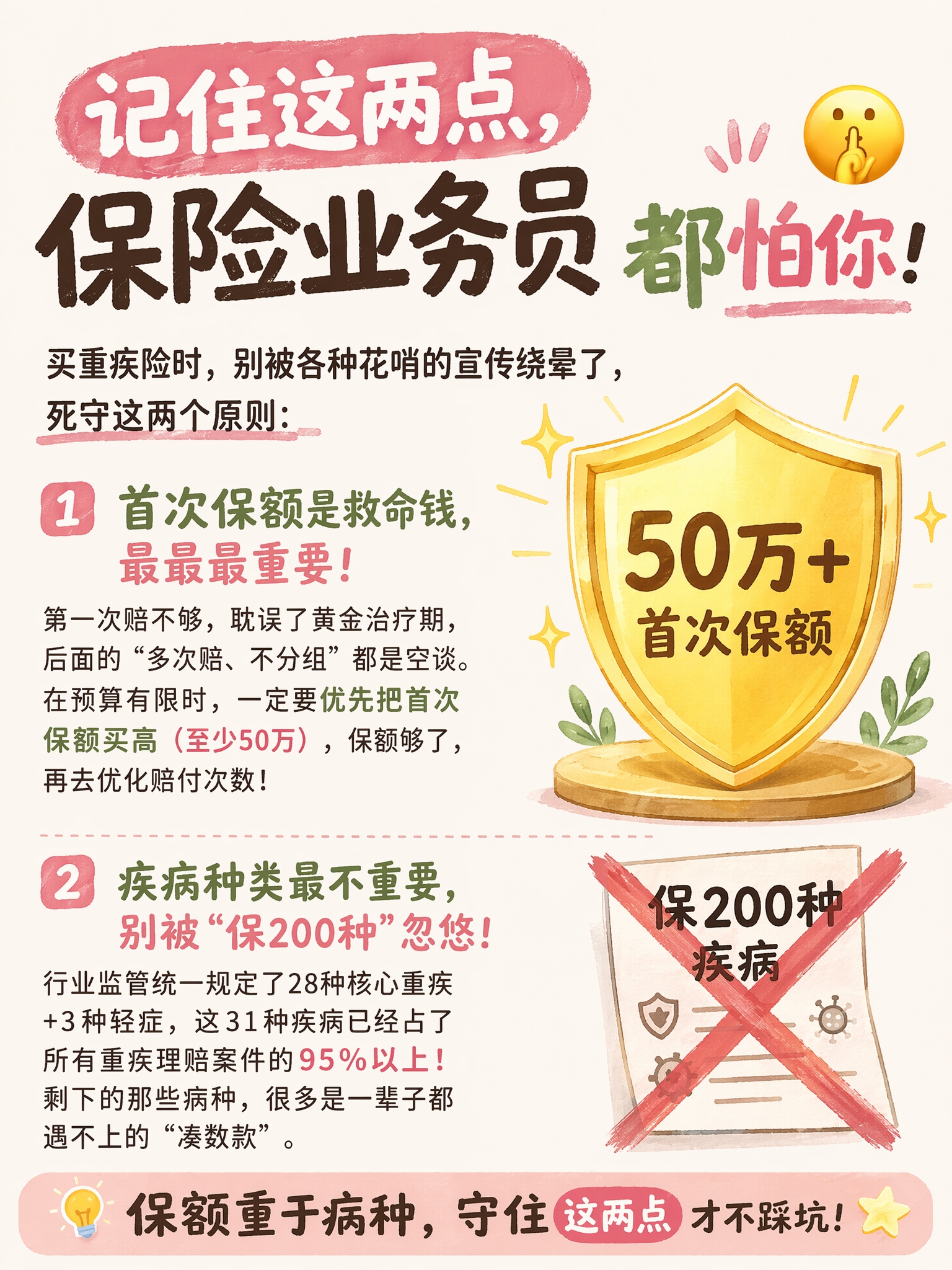 记住这两点,保险业务员都怕你!