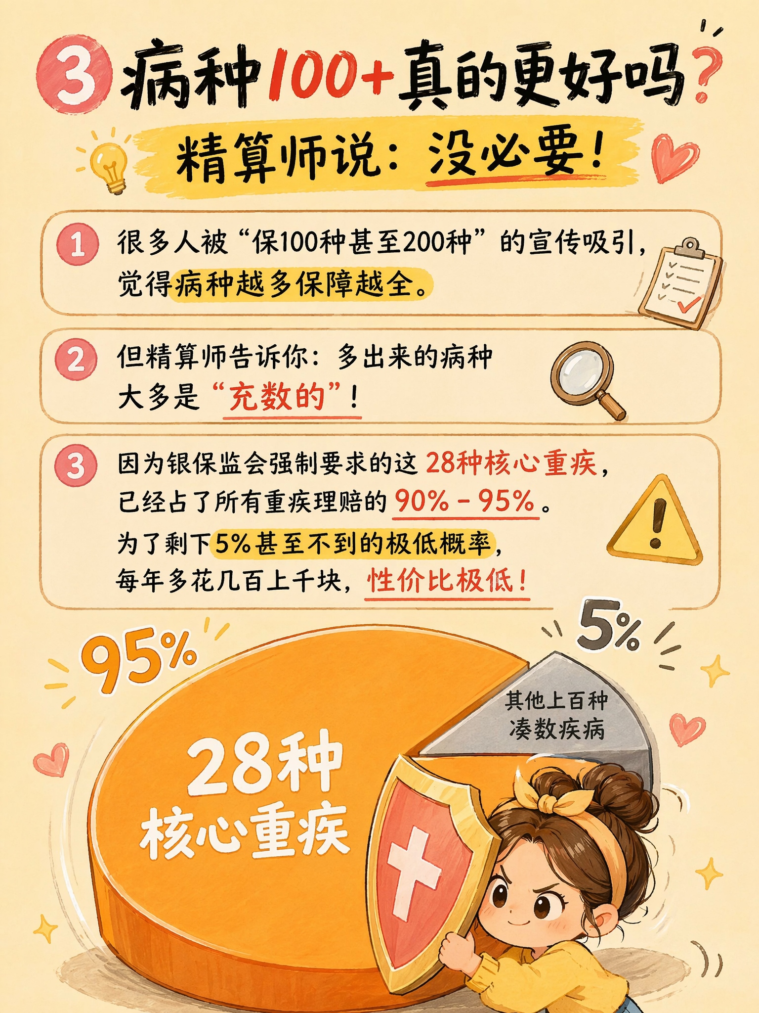 28种核心重疾占理赔95%