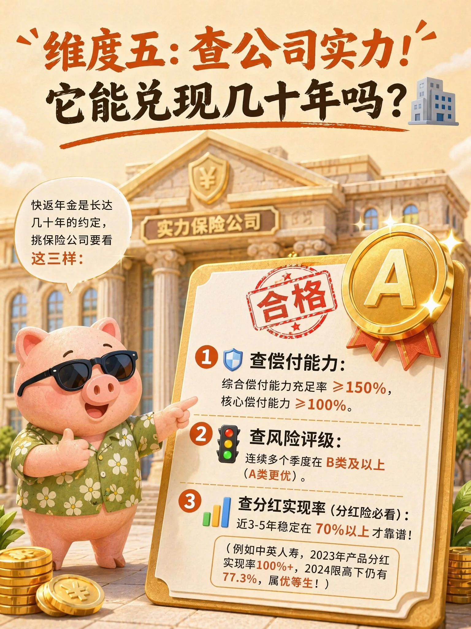 维度五:查公司实力——它能兑现几十年吗?