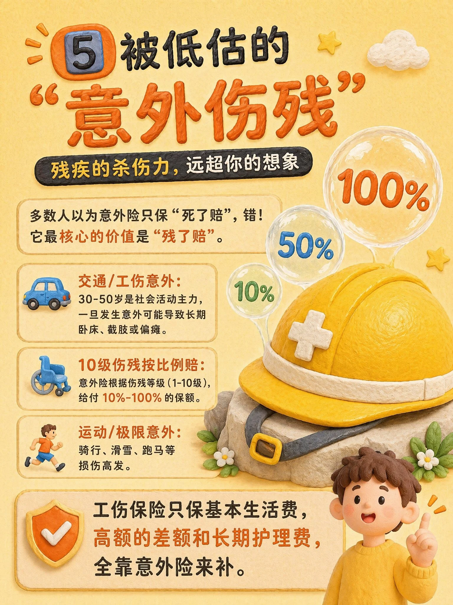 意外伤残风险