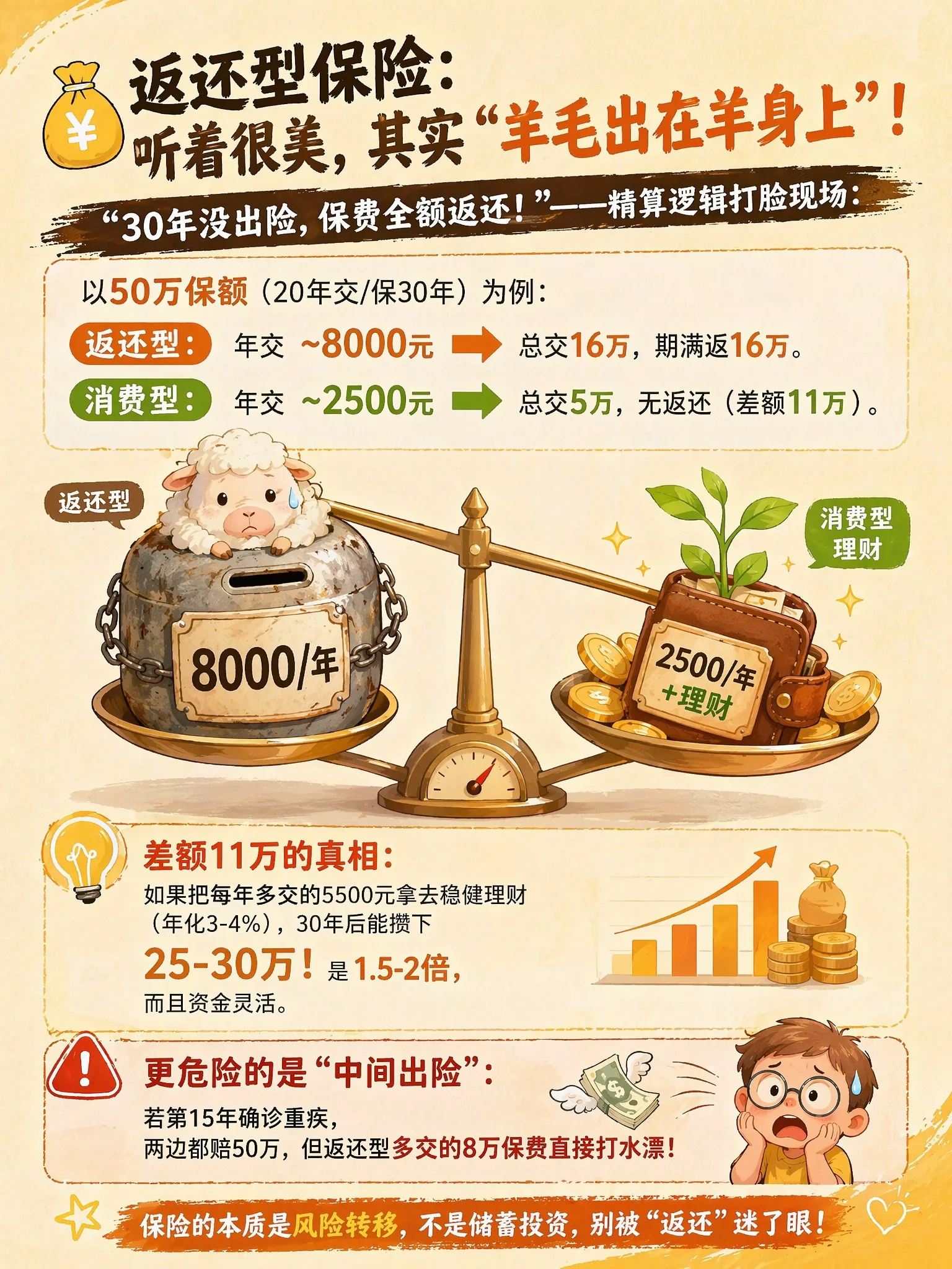 4.2 返还型保险:羊毛出在羊身上